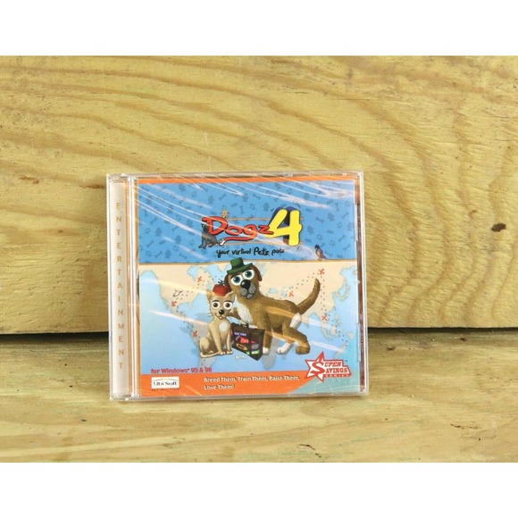 New Vintage Sealed Dogz 4: Your Virtual Petz Palz (PC CD-ROM 1999) Ubi Soft - Picture 1 of 2